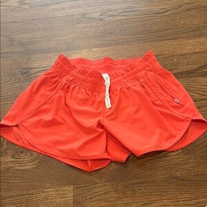 Lululemon Athletica Red/Orange Hotty Hot shorts